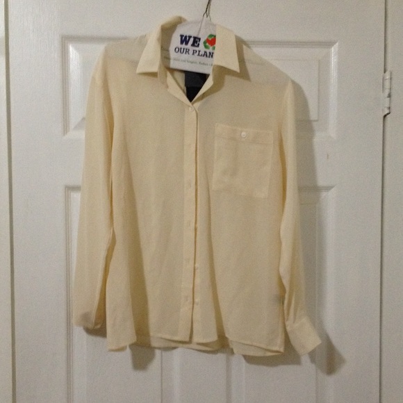 Club Monaco Cream Blouse