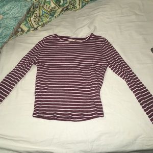 Hollister long sleeve crop top