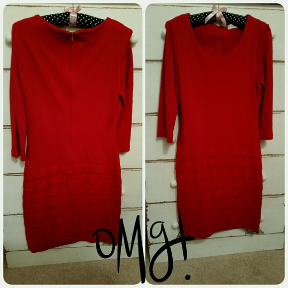 Calvin Klein classic red dress