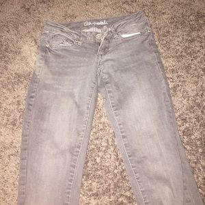 Gray aero jeans