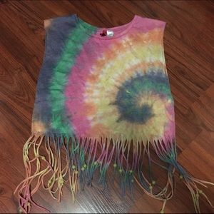 Tie dye cropped top