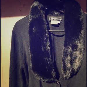 Black 100% Merino wool glam sweater