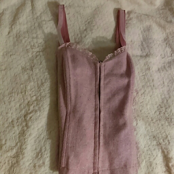 Pink Wool Corset