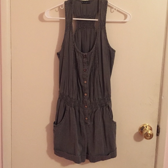 Olive green romper