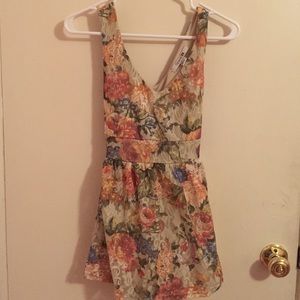 Vintage lace floral dress