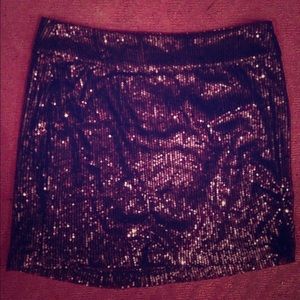 Purple sequin skirt