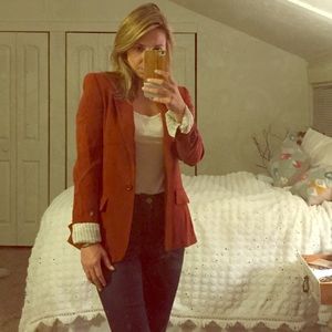 Alice + Olivia rust red blazer