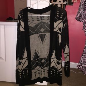 Black and Tan cardigan
