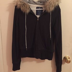 American eagle fleece jacket