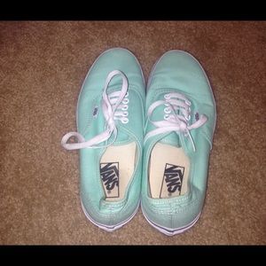 Mint green vans
