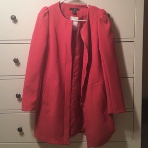 NWT H&M Coral Coat