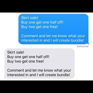 Skirt sale!!!