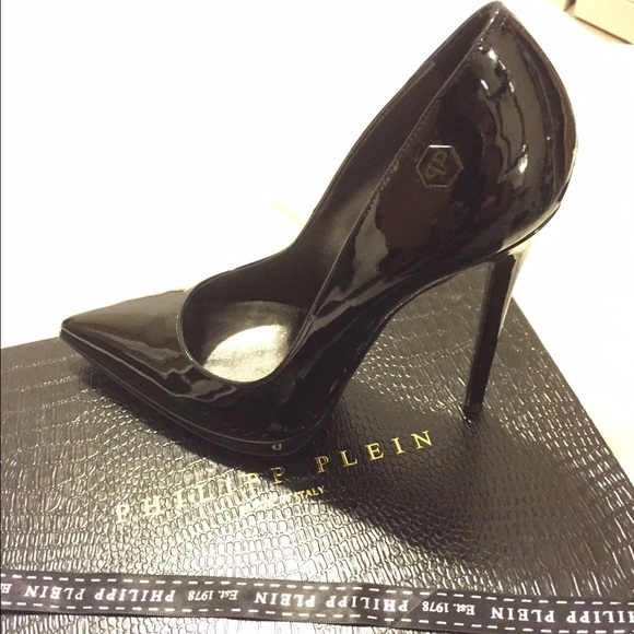 SOLD*****Philipp Plein Black "Pin up Pop" heels - Picture 3 of 4