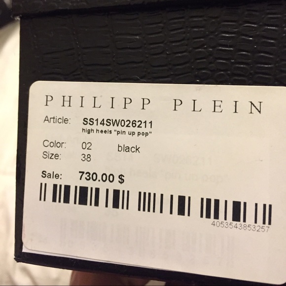 SOLD*****Philipp Plein Black "Pin up Pop" heels - Picture 4 of 4