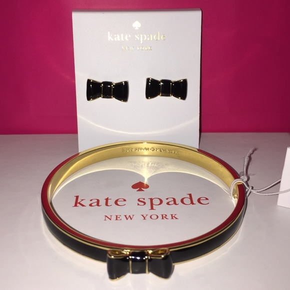 Kate Spade ♠️ Black Bow Bracelet NWTs - Picture 2 of 3