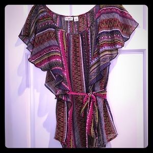Women's tribal print blouse