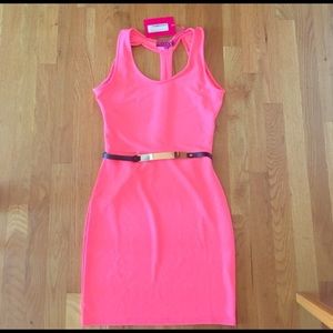 Neon Pink Bodycon dress