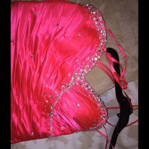 Mari lee prom dress floral pink/orange size 14