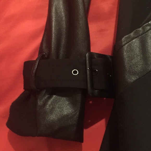 Bebe coat with leather trim - Picture 3 of 4