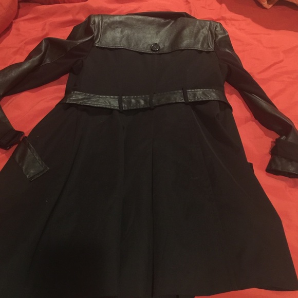 Bebe coat with leather trim - Picture 4 of 4