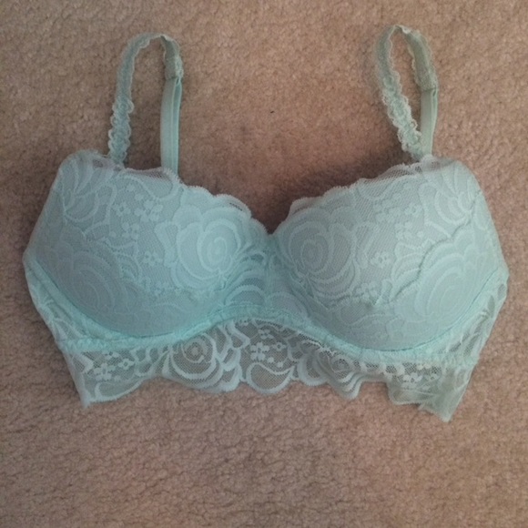 PINK sea foam pushup bralette