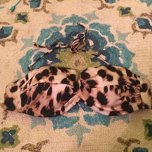 Victoria's Secret leopard strapless top