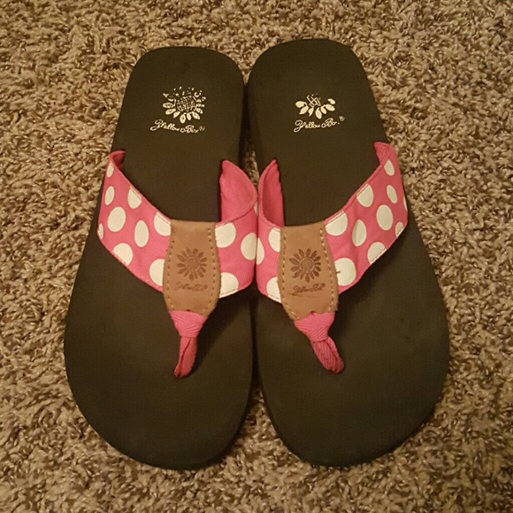 Yellow Box Flip Flops