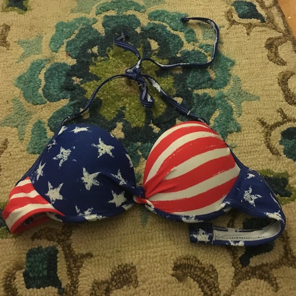 American flag bikini top