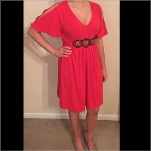 NWOT - Cold Shoulder Tie Back Dress