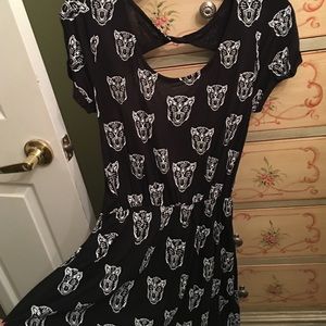 Black backless tiger dress (offers welcome)