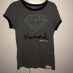 Grey and black diamond shirt
