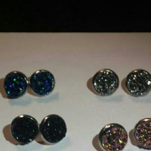 2for $10 druzy earrings
