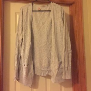 Gray cardigan