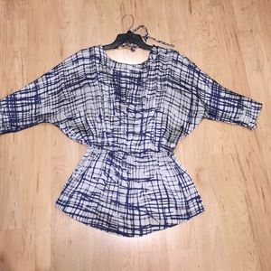 Silky scoop Back blouse