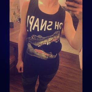 Oh Snap open back tank