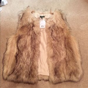 Top Shop Faux Fur Vest