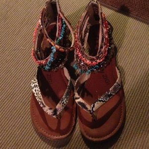 Multicolored cute sandals