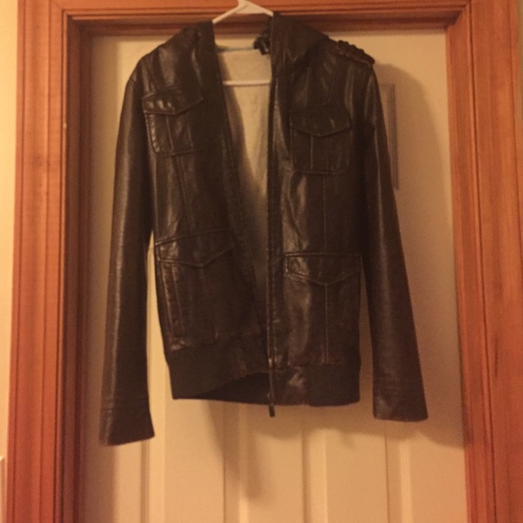 Men's faux leather jacket