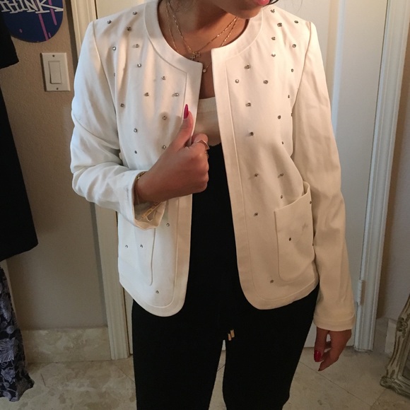 White bling jacket