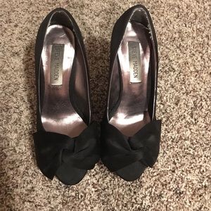 Steven madden black bow heels