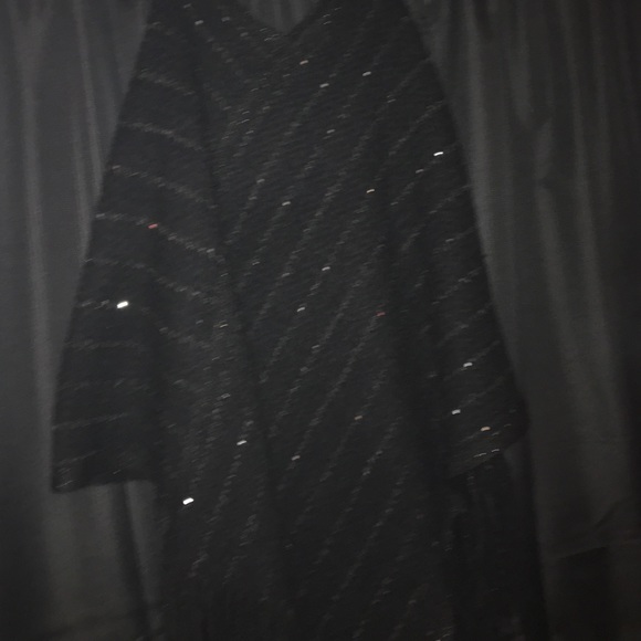 Black Sparkly Poncho!! Never worn! Beautiful!