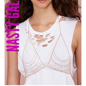 Gold bra body chain SOLD OUT!