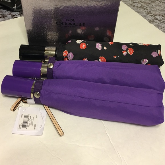 NWT purple Coach umbrella - Picture 4 of 4
