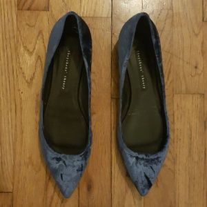 Theysken's Theory Velvet Blue Flats