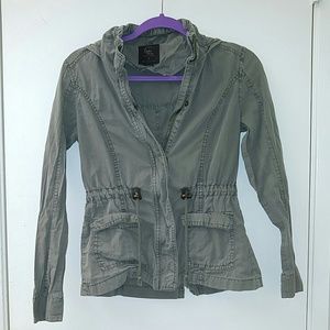 Cotton On Hooded Army Green Utility Jacket