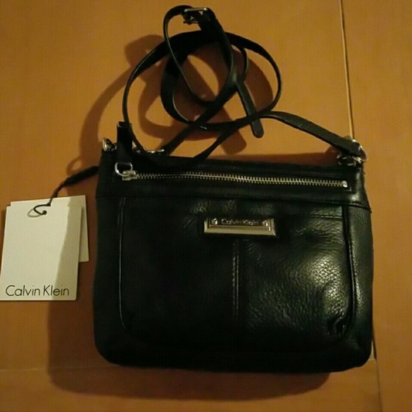 Calvin Klein leather cross body bag