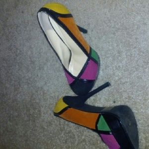 Multi colored shoes Multi colored shoes