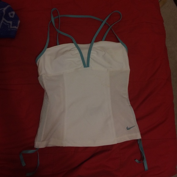 Nike White Halter Tennis Top