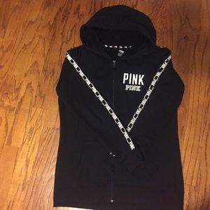 Pink black sweater