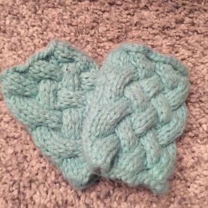 Knit hand warmers!